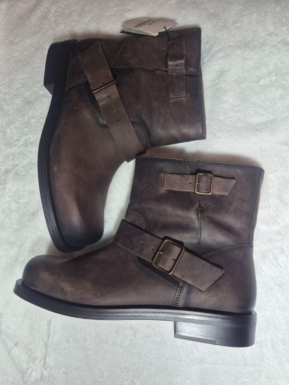 Men's leather buckle boots size 44 (11)